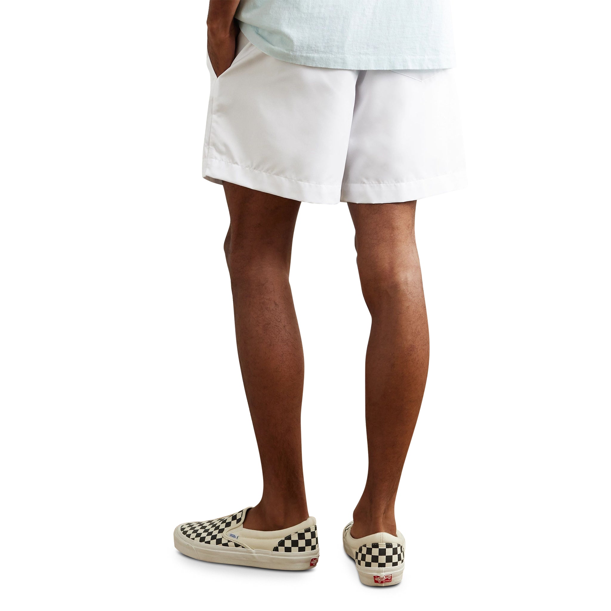 Model back view of Gallery Dept. Zuma Shorts White ZS-543